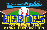 Baseball Heroes Title Screen